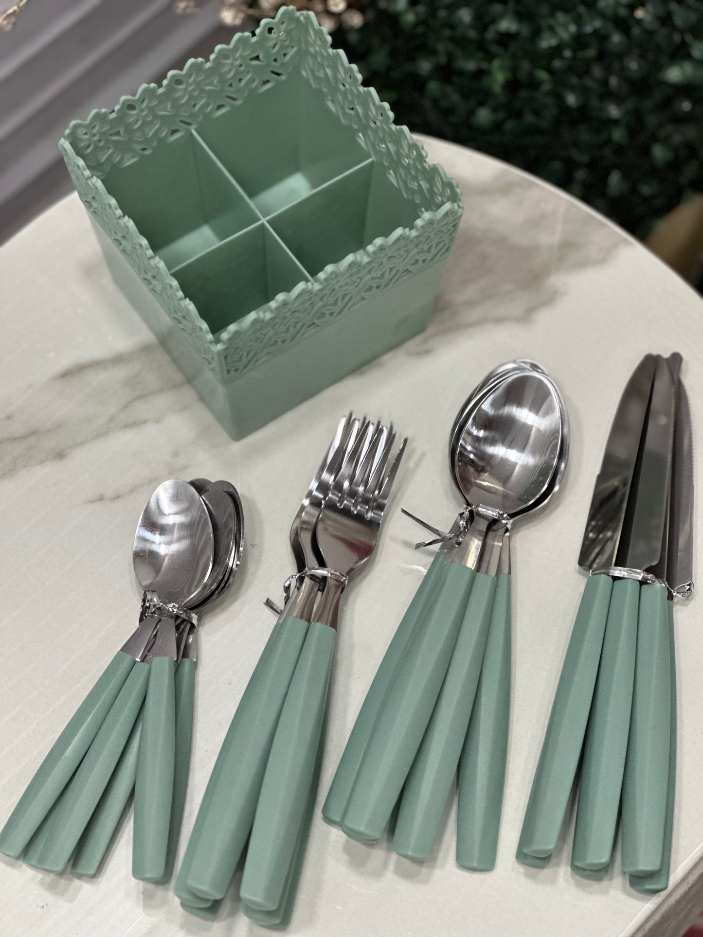 Set Posate Green
